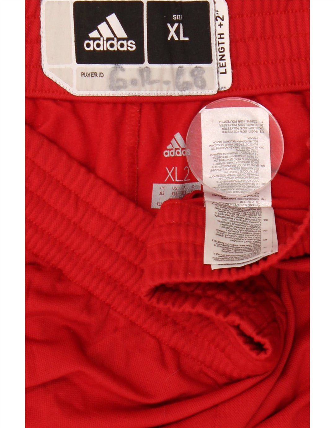 ADIDAS Pantalon de survêtement pour hommes 2XL Rouge Polyester