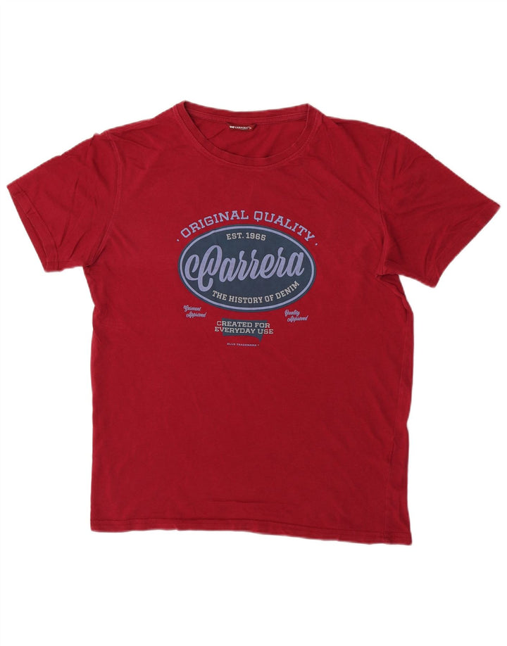 Carrera T-Shirt Graphique Homme Bordeaux Moyen