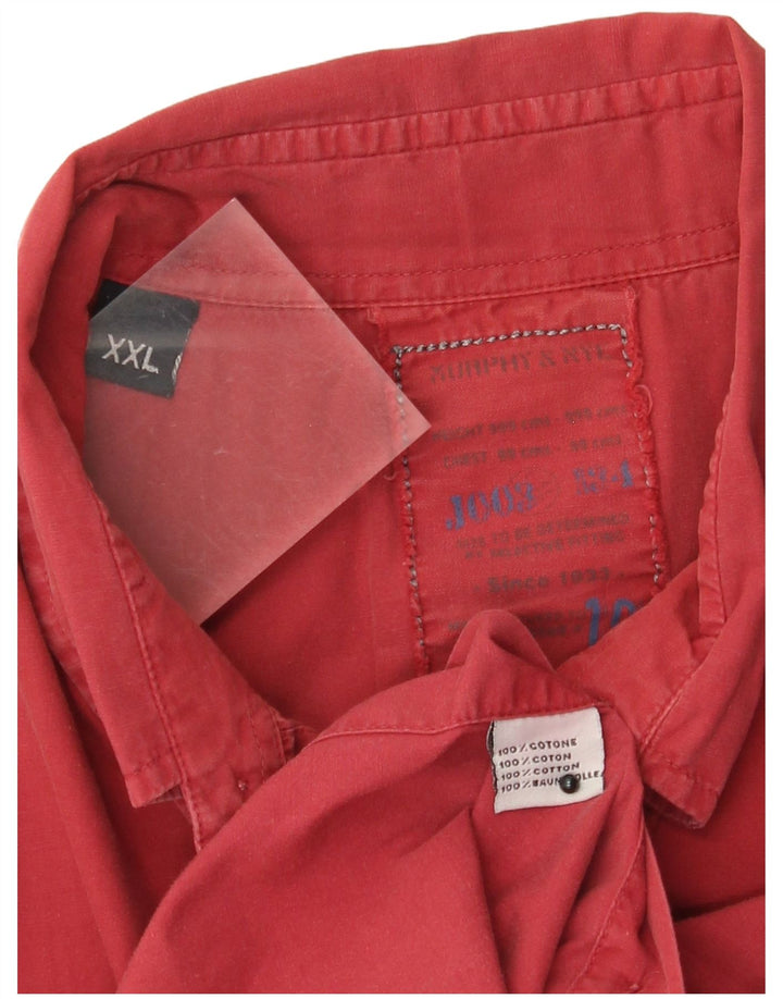 Murphy & Nye Chemise Homme 2XL Rouge Coton