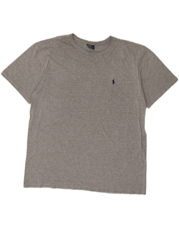 Polo Ralph Lauren T-Shirt Homme Haut Large Gris Moucheté Coton