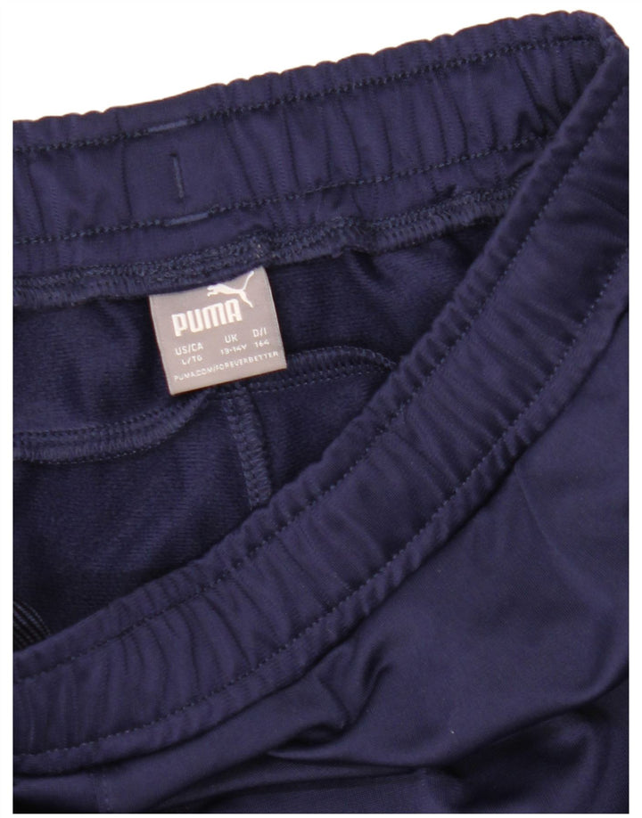 PUMA Boys Tracksuit Trousers 13-14 Years Navy Blue