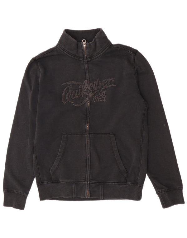 Quiksilver Veste de survêtement graphique à col zippé pour fille 13-14 ans Noir