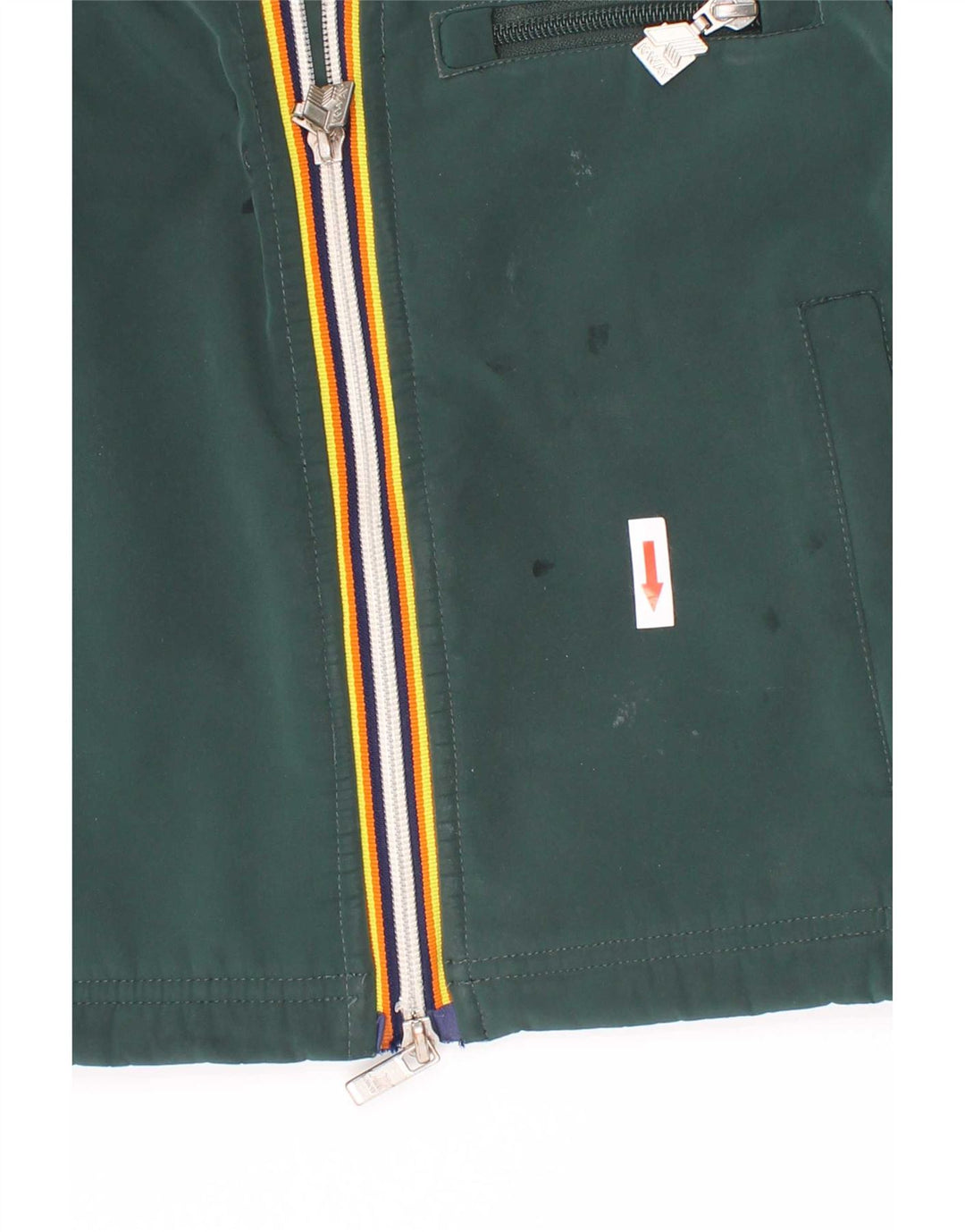 K-Way Veste coupe-vent à capuche pour garçon 4-5 ans Vert Polyester