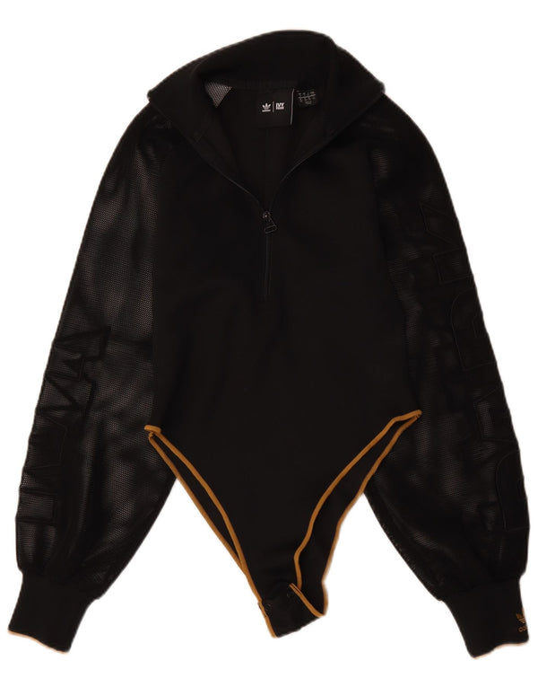 Adidas Body Ivy Park à manches longues pour femme UK 10 Petit Noir Polyester