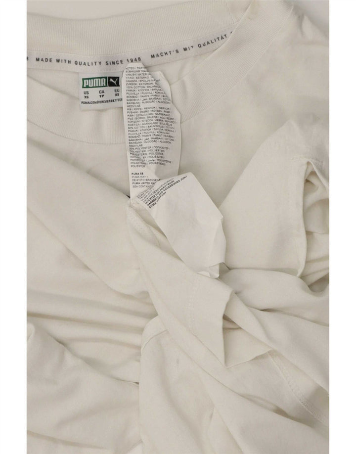 Puma T-Shirt Top XS Blanc Coton Homme
