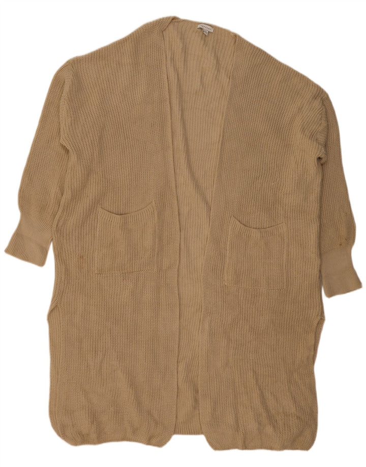 Topshop Cardigan ouvert surdimensionné pour femme UK 14 Beige moyen