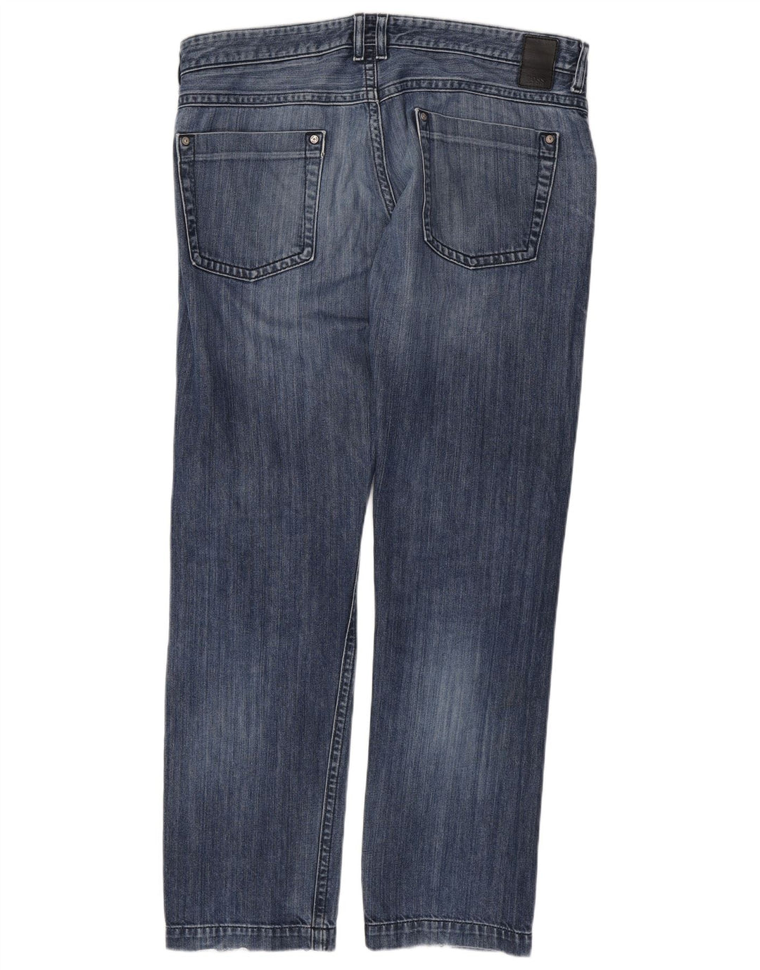 HUGO BOSS Jean droit W38 L34 Homme Bleu Coton