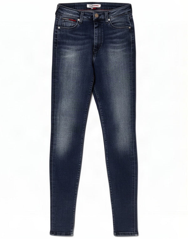 Tommy Hilfiger Jean skinny pour homme W26 L32 Bleu Coton