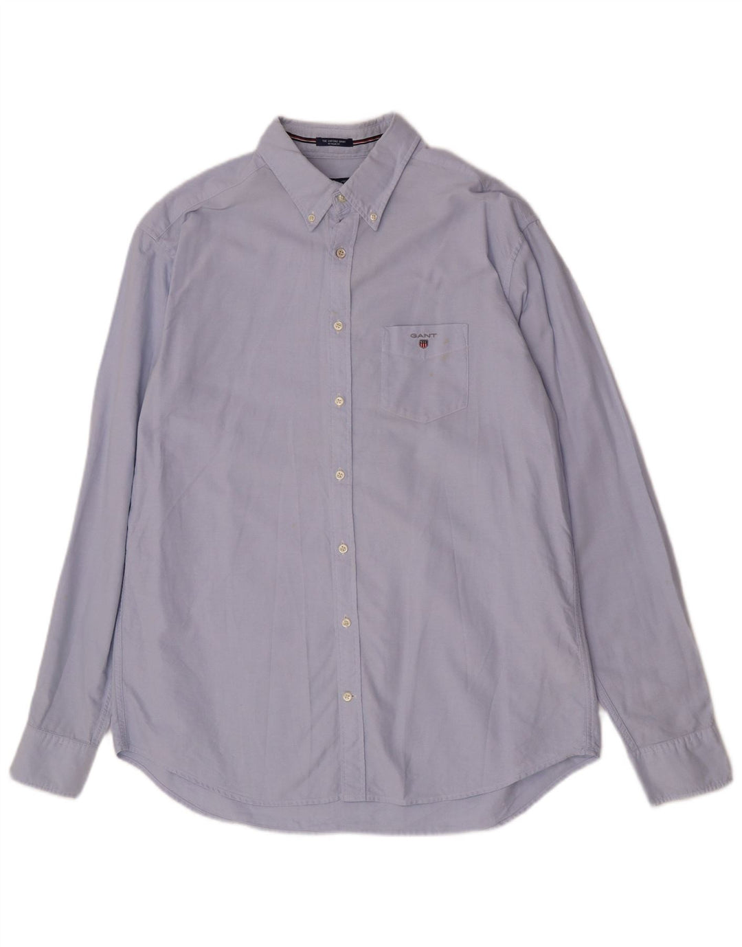 Gant Chemise coupe régulière pour homme Taille 17 1/2 XL Bleu Coton