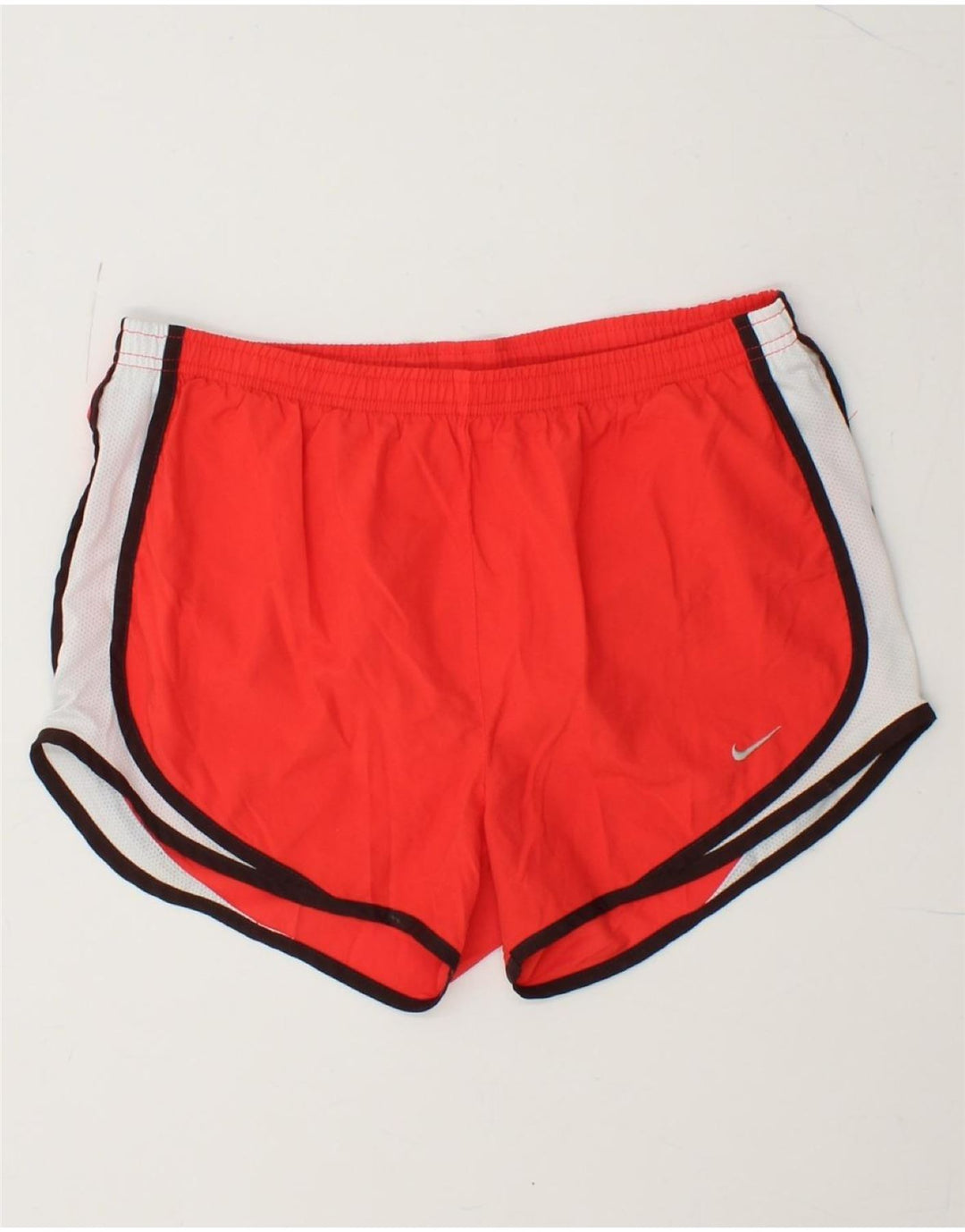 NIKE Womens Sport Shorts UK 10 Small Red Colourblock Polyester Vintage Nike and Second-Hand Nike from Messina Hembry 