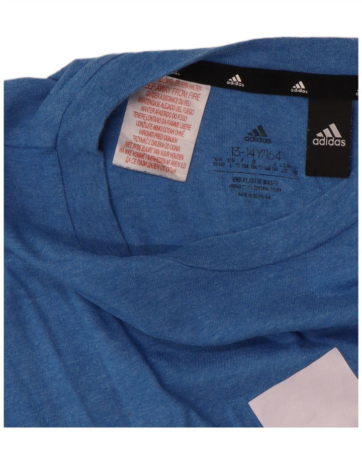 ADIDAS T-Shirt Graphique Garçon 13-14 ans Bleu
