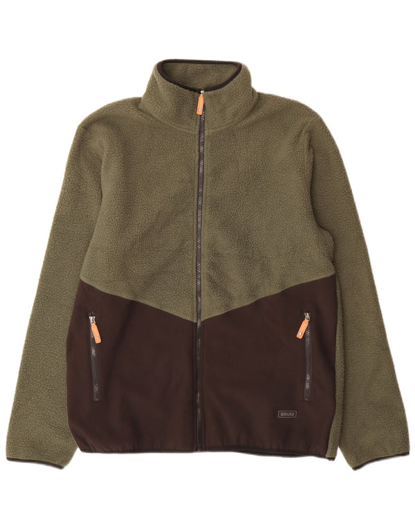 Brugi Veste Polaire Homme UK 42 XL Vert Colorblock Polyester