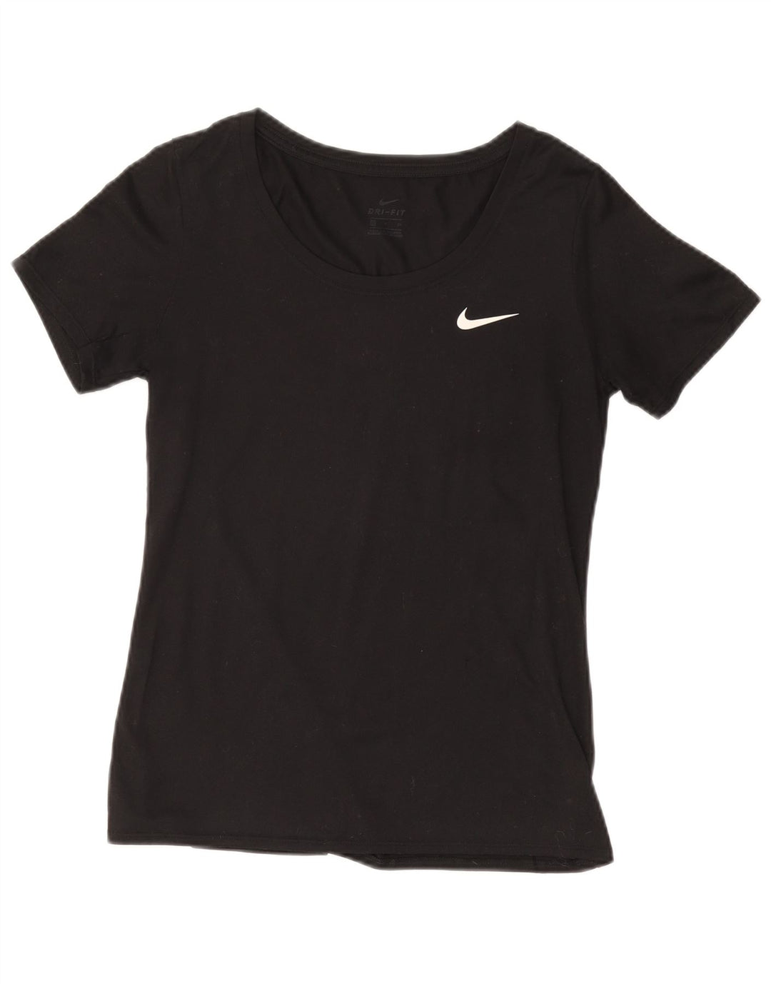 NIKE T-shirt Dri Fit pour femme UK 10 Petit Noir