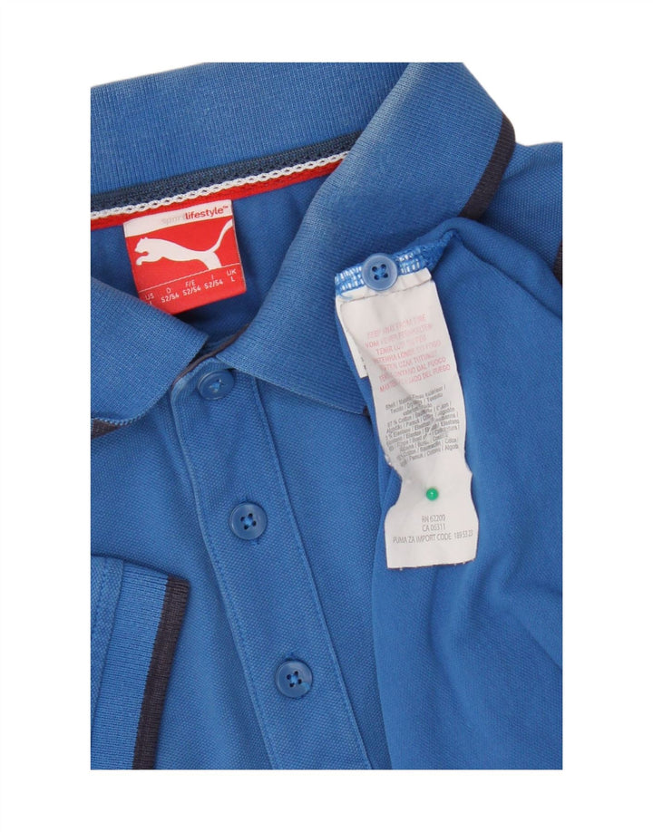 Puma Polo Homme Grand Bleu Coton