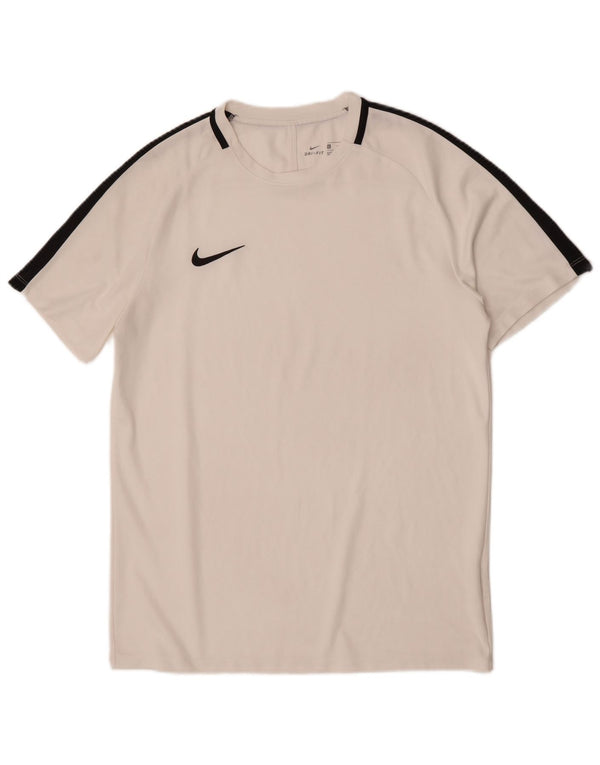 Nike Hommes Dri Fit T-Shirt Haut Large Blanc Colorblock Polyester