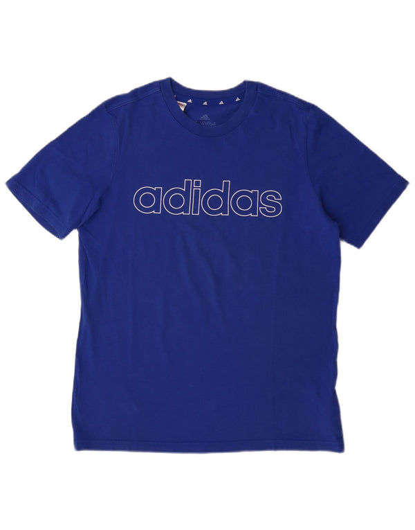 ADIDAS T-Shirt Graphique Garçon 13-14 ans Bleu Coton