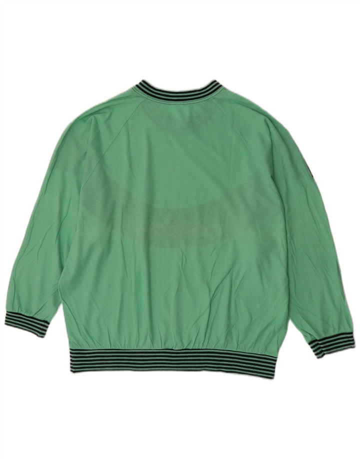 Huber Sweat-shirt pour femme EU 40 Vert moyen Colourblock Rétro