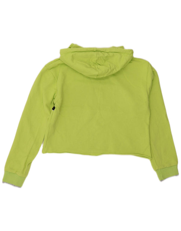 Pyrex Pull à capuche court graphique pour femme UK 14 Vert moyen Colourblock