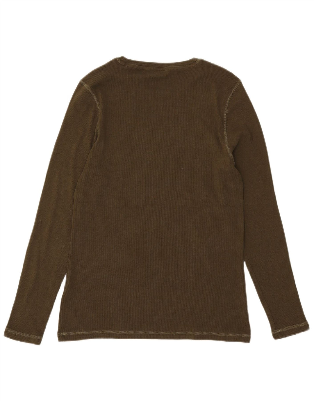 Marks & Spencer Haut à manches longues pour femme UK 44 Large Kaki Coton
