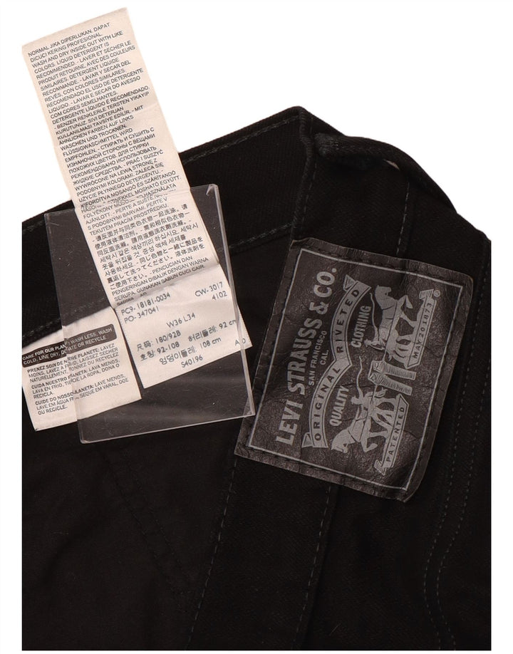 LEVI'S Jean Droit Homme W36 L34 Noir Coton