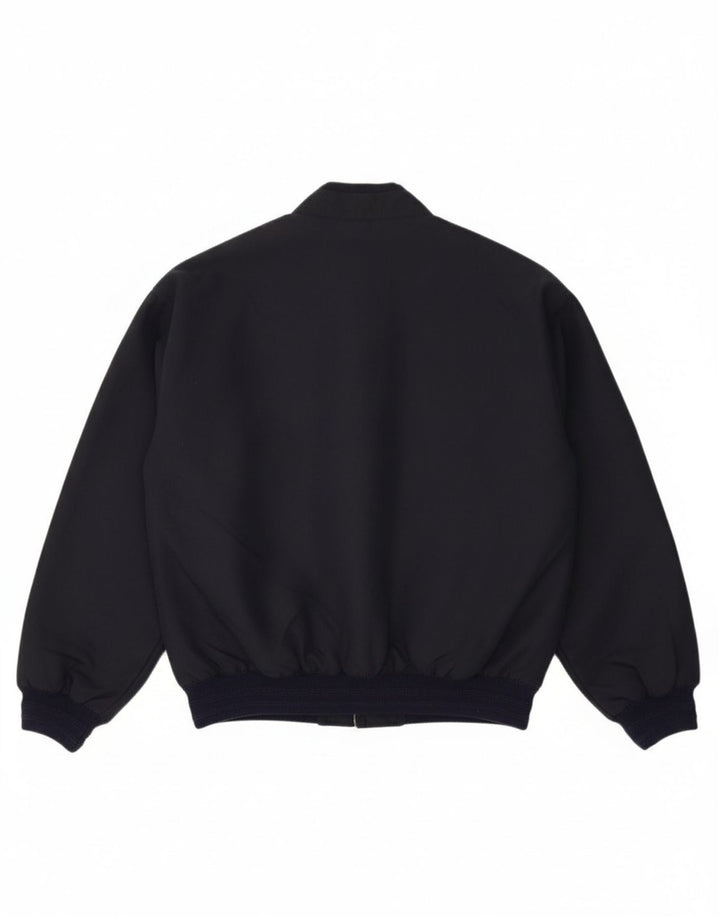 WAMPUM Boys Bomber Jacket 15-16 Years XL Navy Blue Polyester