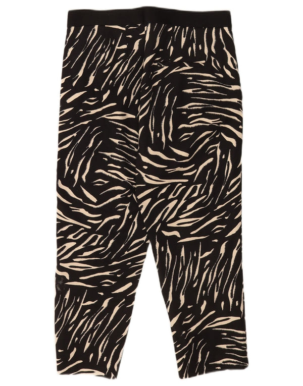 Marks & Spencer Pantalon Capri Femme UK 12 Medium W30 L21 Noir