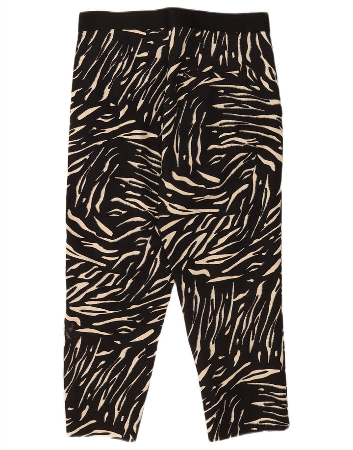 Marks & Spencer Pantalon Capri Femme UK 12 Medium W30 L21 Noir