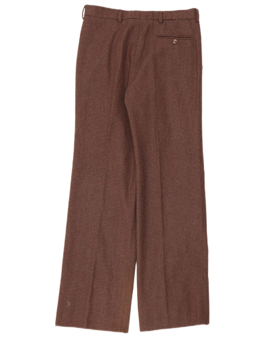Master Pantalon de costume large pour homme IT 48 Medium W30 L32 Marron pied-de-poule