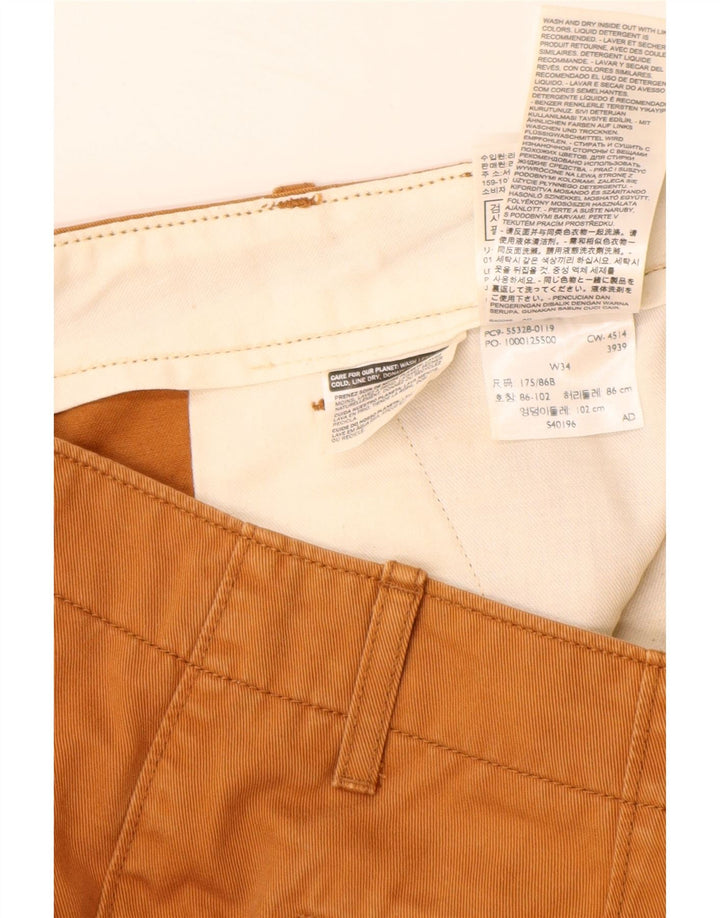 LEVI'S Short Chino Homme W34 Large Marron Coton