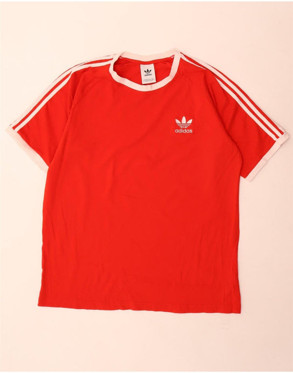 Adidas T-Shirt Homme Top XL Rouge Coton