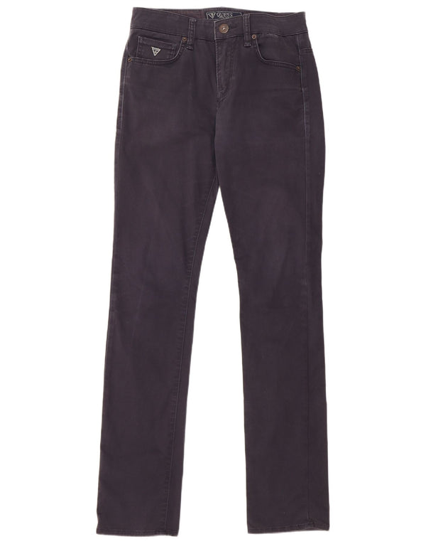 Guess Pantalon décontracté slim pour homme W28 L34 Bleu marine Coton