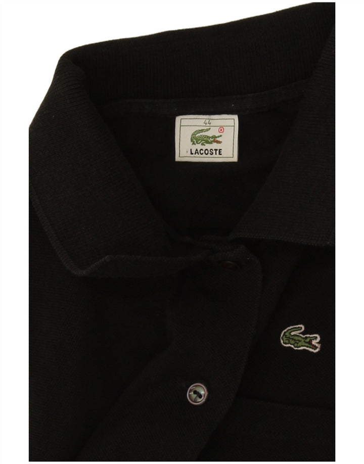 Lacoste Womens Crop Chemise sans manches Blouse Taille 44 Grand Noir
