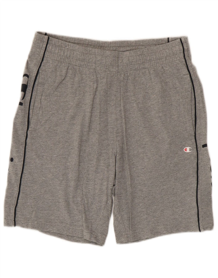 Champion Short de Sport Graphique Homme Petit Gris Moucheté Coton