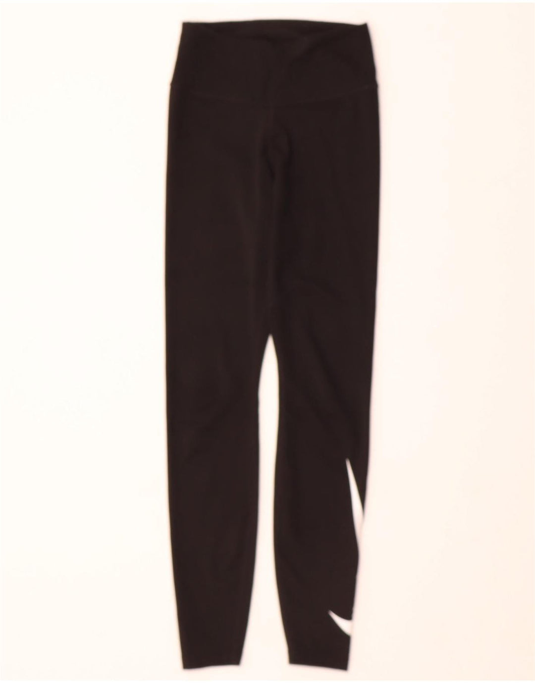 NIKE Womens Dri Fit Graphic Leggings UK 4 XS  Black Polyester