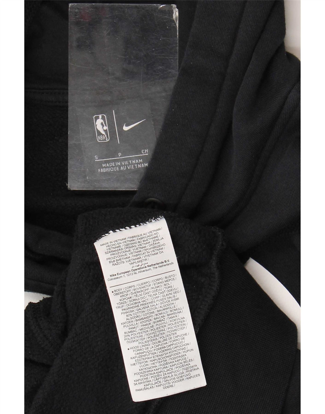 Nike Brooklyn Nets Graphic Sweat à capuche pour homme Taille S Noir Coton