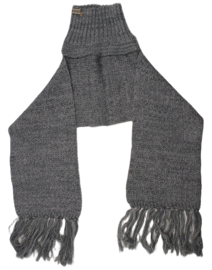 Adidas Écharpe rectangulaire en tricot pour femme Taille unique Gris Polyacrylique
