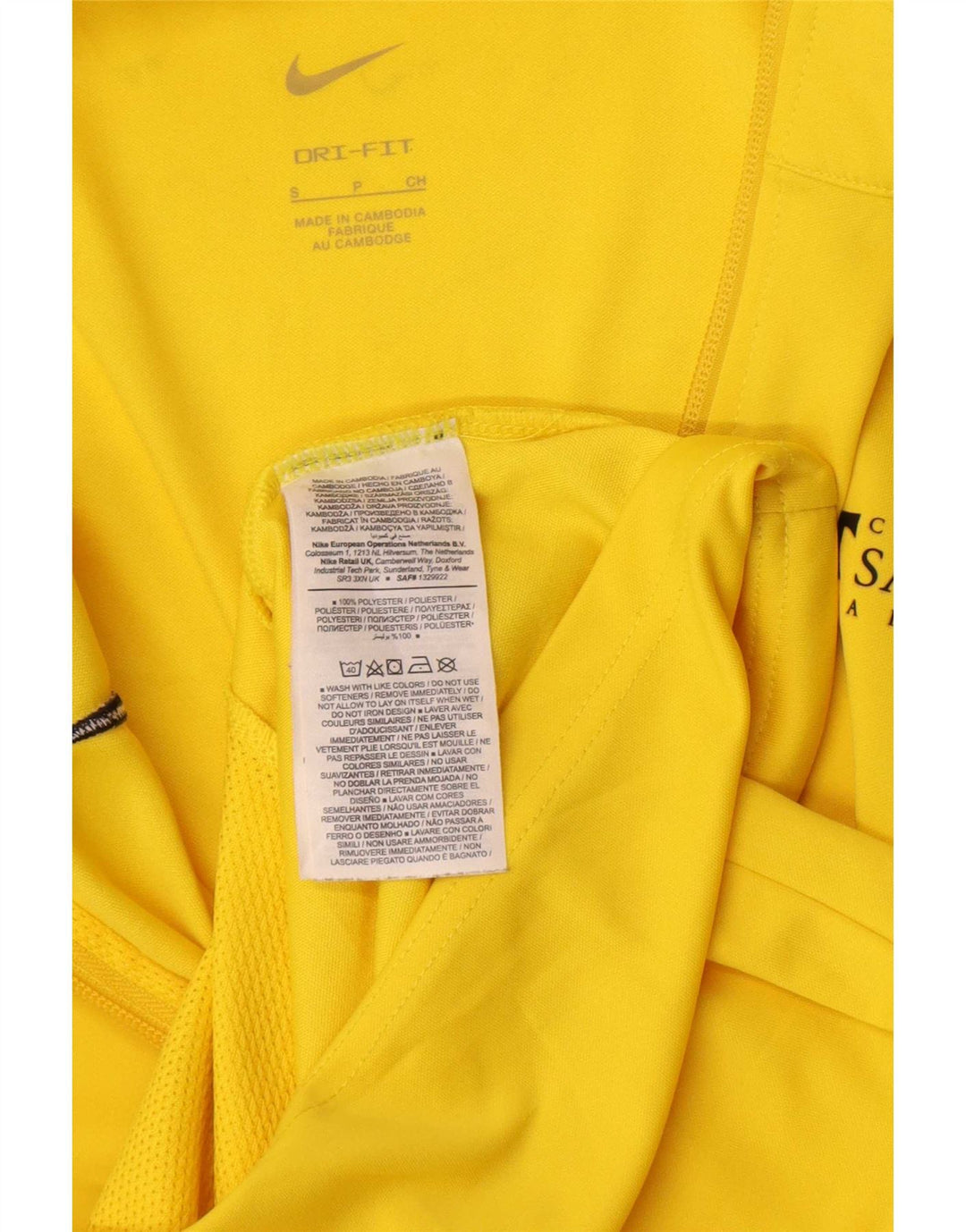 Nike Veste de survêtement pour homme Petit jaune Polyester