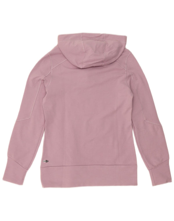 Adidas Womens Hoodie Jumper UK 12 Medium Pink Cotton