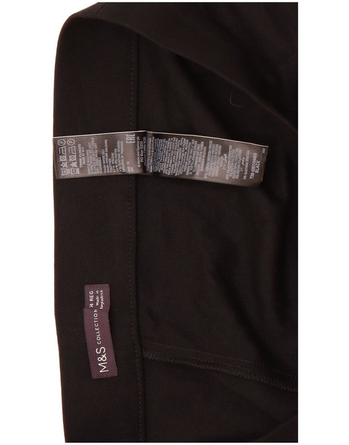 Marks & Spencer Leggings Femme UK 14 Large Noir Viscose