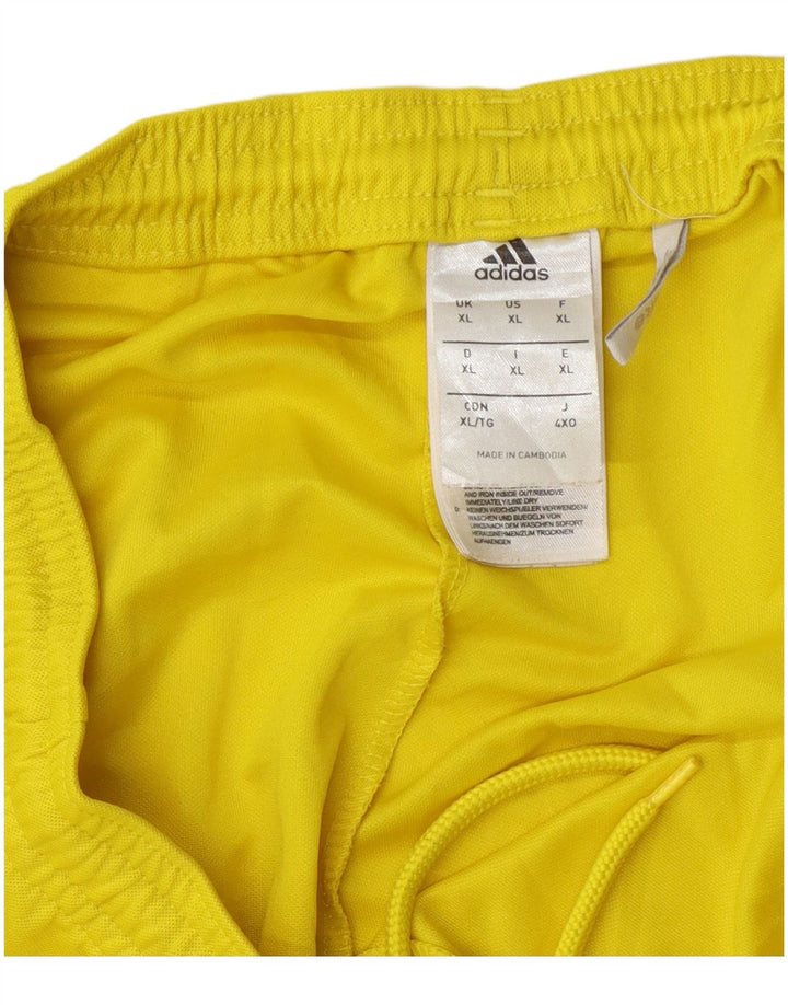 Adidas Hommes Climalite Sport Shorts XL Jaune Polyester