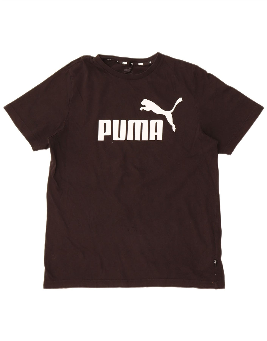 Puma T-Shirt Graphique Homme Noir Moyen Coton