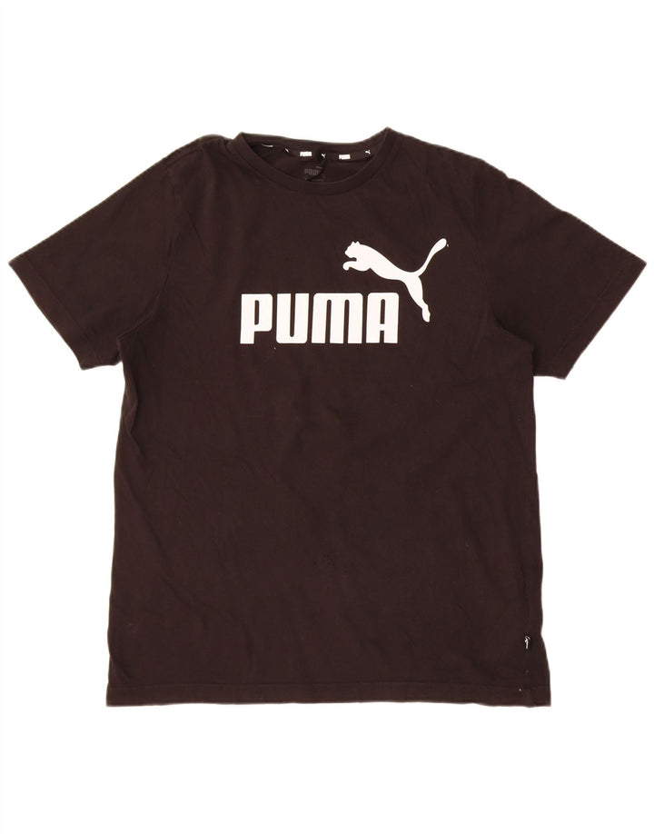Puma T-Shirt Graphique Homme Noir Moyen Coton