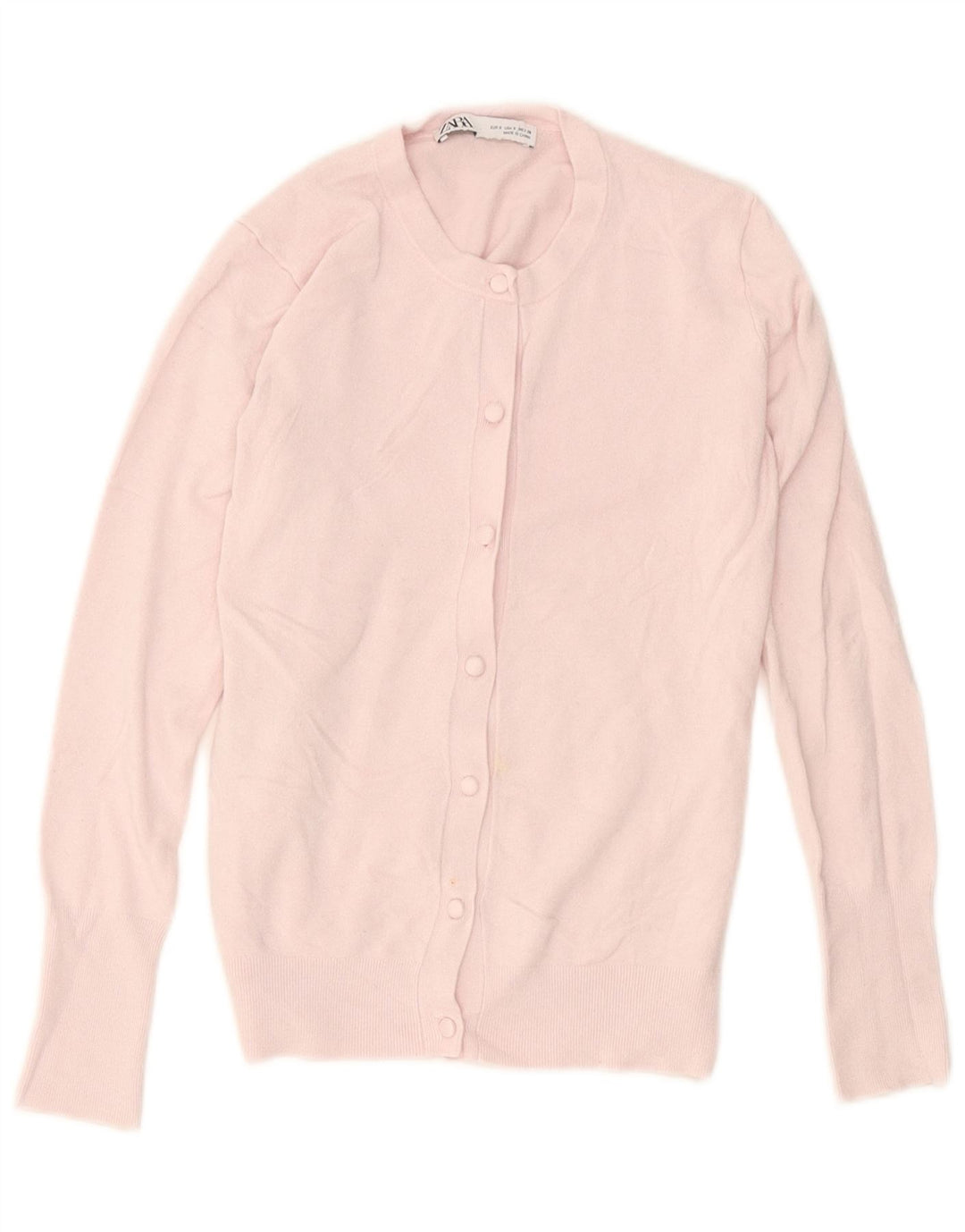 Zara Cardigan Femme Pull UK 10 Petit Rose