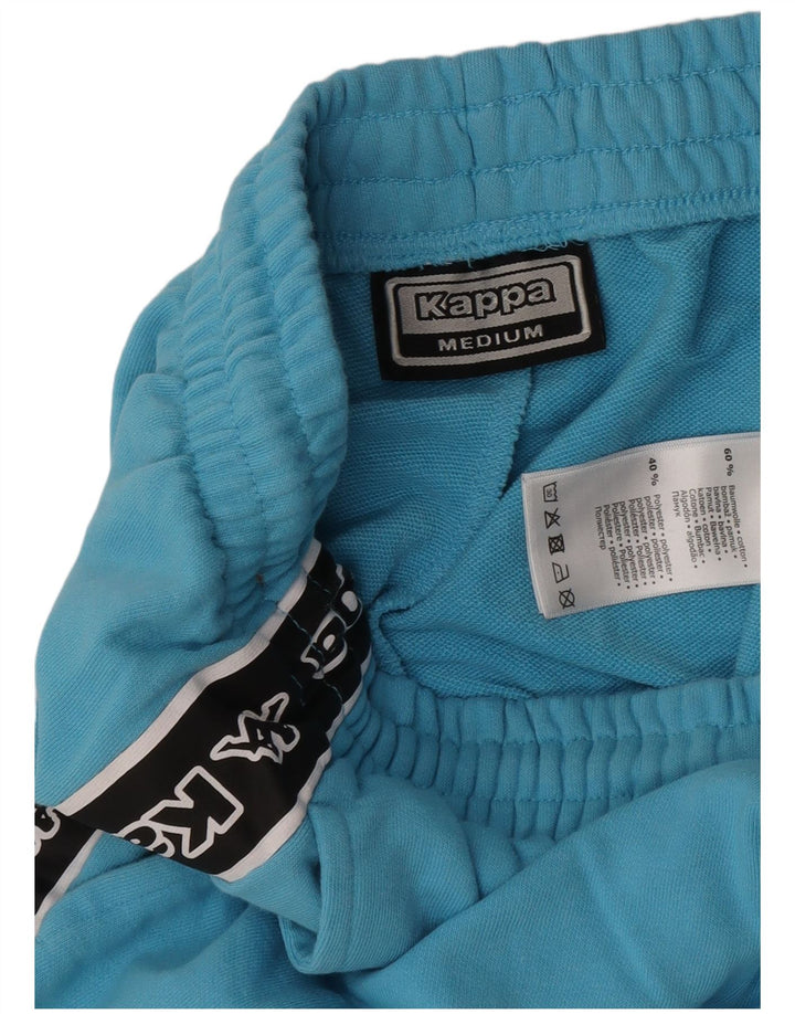 Kappa Short de Sport Graphique Homme Bleu Moyen en Coton Colorblock