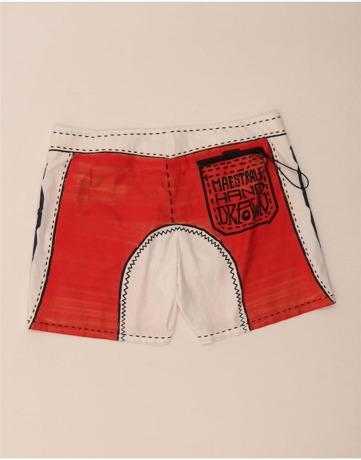RRD Short de Bain Graphique pour Homme Grand Rouge Colorblock Polyester