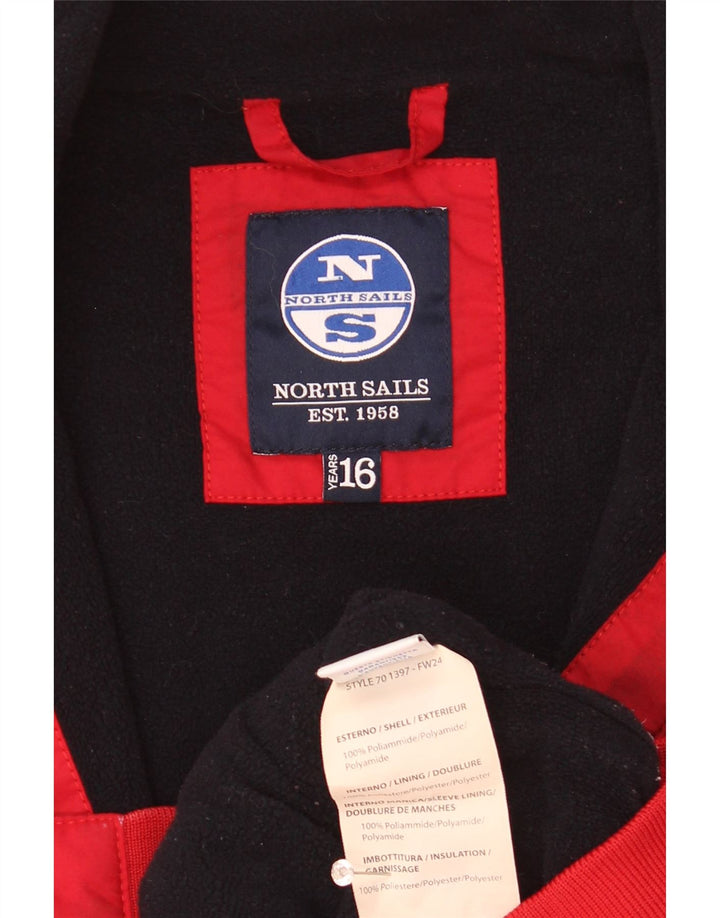 North Sails Bomber Jacket Garçon 15-16 ans Rouge Polyester