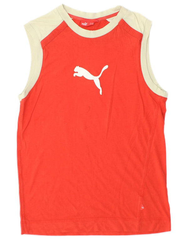 Puma Tee-Shirt Graphique Femme Rouge Moyen Colourblock
