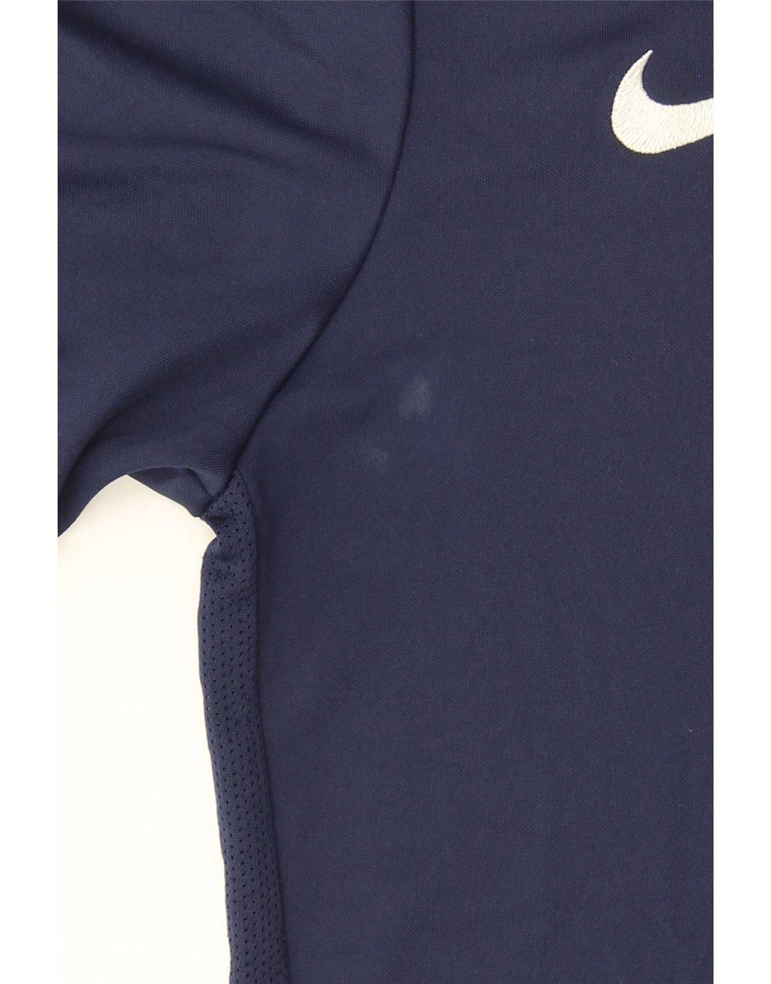 Nike Hommes Dri Fit T-Shirt Haut Petit Bleu Marine Polyester