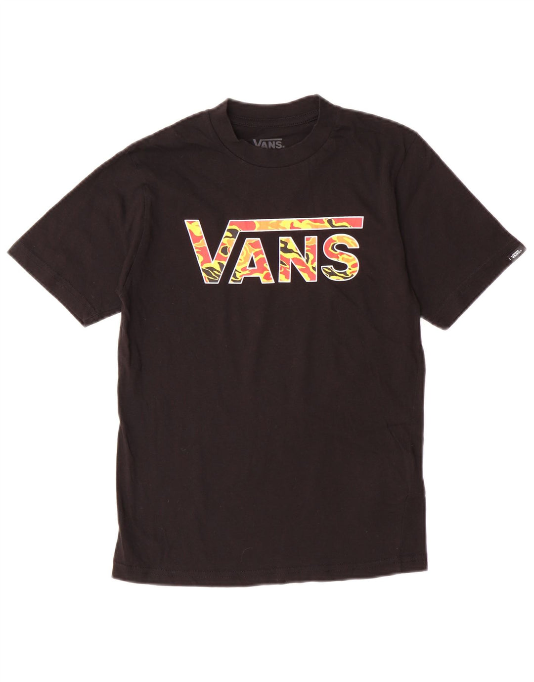 Vans T-shirt graphique pour garçon 8-9 ans Petit noir en coton
