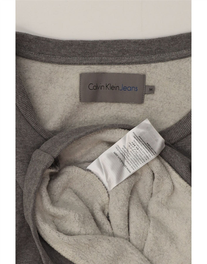 Calvin Klein Jeans Sweat-shirt pour femme UK 44 Gris moyen moucheté